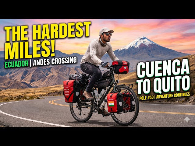 INDIAN Solo Cycling in ECUADOR, Pole 53